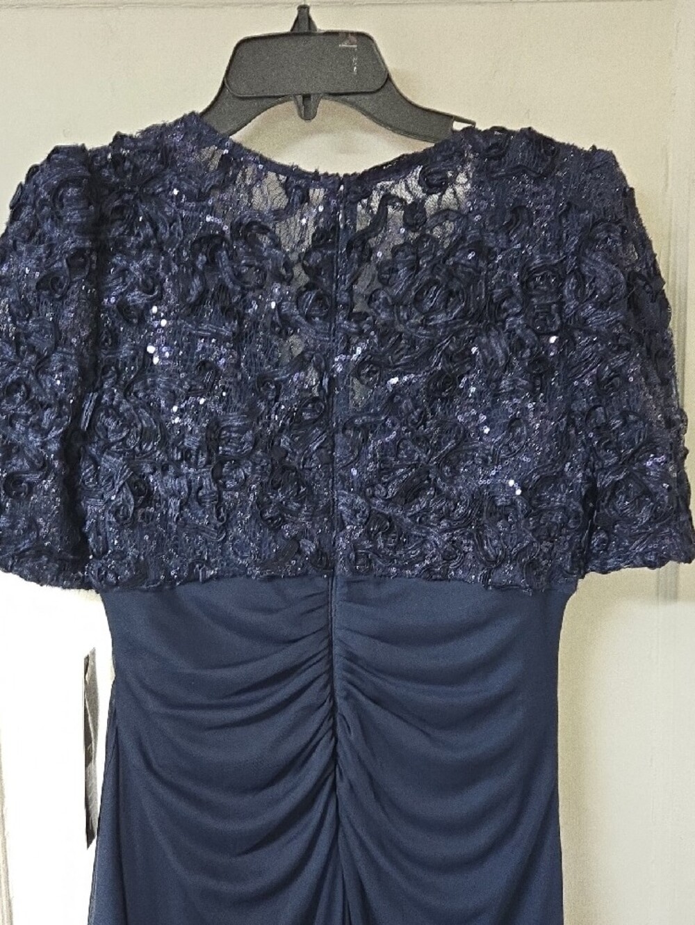 Nwt Alex Evenings Petite Empire Waist Evening Dress 8P - Picture 5 of 9